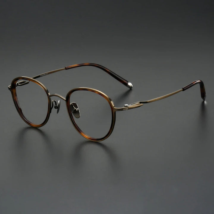 Muzz SH0075 unisex round titanium acetate prescription eyeglasses — view 6
