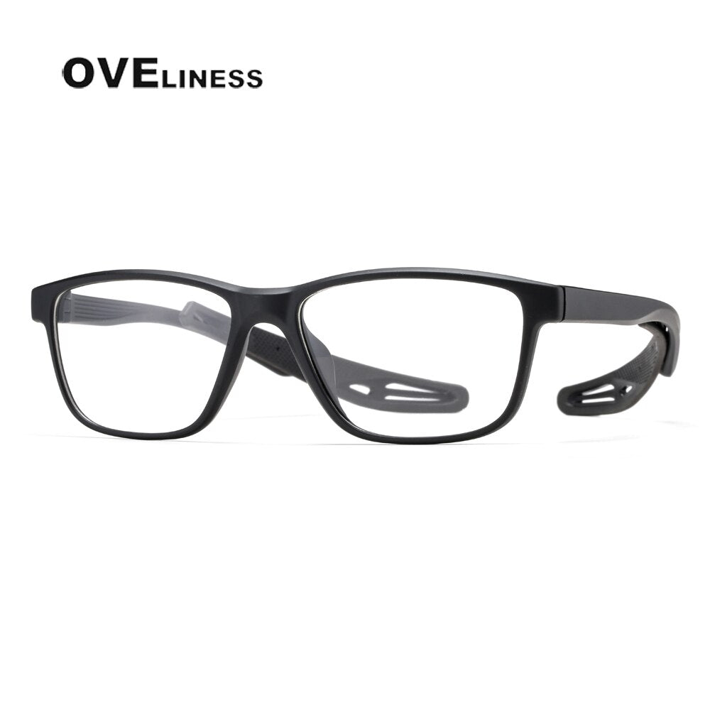 Oveliness Unisex Full Rim Square Tr 90 Ultem Sport Eyeglasses Ad58 Full Rim Oveliness c001  