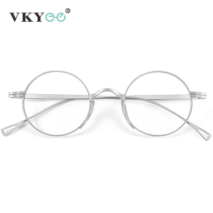 Vicky Women's Full Rim Small Round Titanium Reading Glasses 10518 Reading Glasses Vicky   