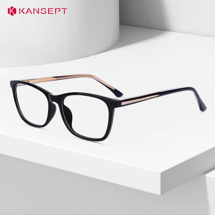 Kansept Women's Full Rim Square Tr 90 Alloy Reading Glasses 25003