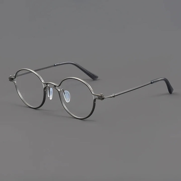 Aimee Unisex Full Rim Round Titanium Acetate Eyeglasses 185895 Full Rim Aimee   