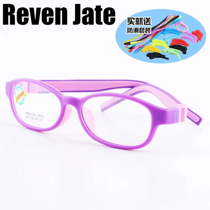 Reven Jate Kids Full Rim Flexible Prescription Eyeglasses 521 - view 3