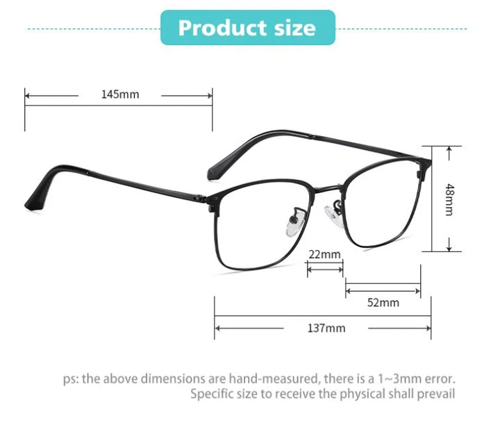 Vicky Women's Full Rim Square Stainless Steel Reading Glasses 633617