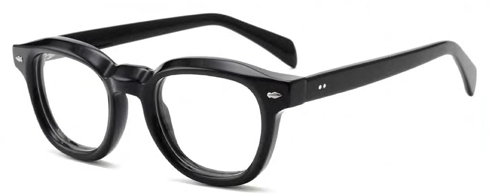 Esnbie Unisex Full Rim Round Acetate Eyeglasses SA216