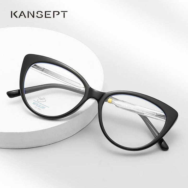 Kansept Women's Full Rim Cat Eye Polycarbonate Eyeglasses 8342 Full Rim Kansept   