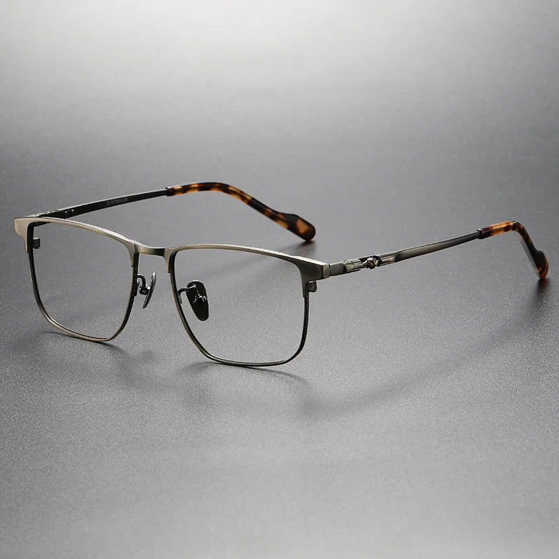 Aimee Unisex Full Rim Square Rectangle Titanium Acetate Eyeglasses 5159 Full Rim Aimee Bronze  