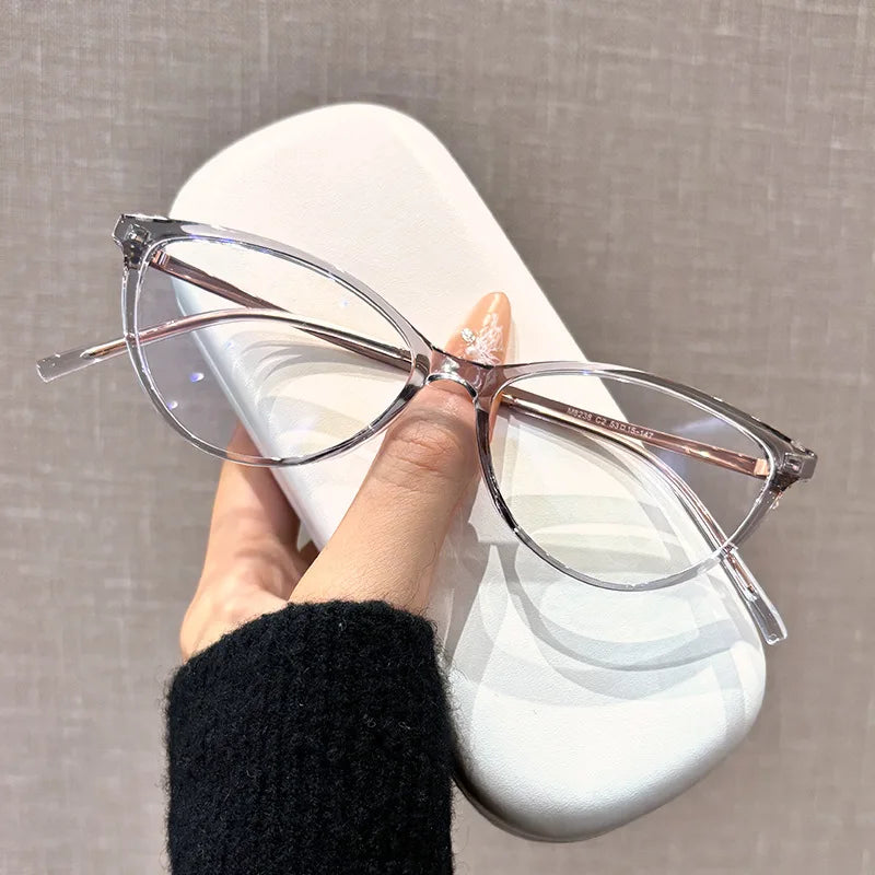 Kocolior Women's Full Rim Oval Tr 90 Titanium Eyeglasses 482381