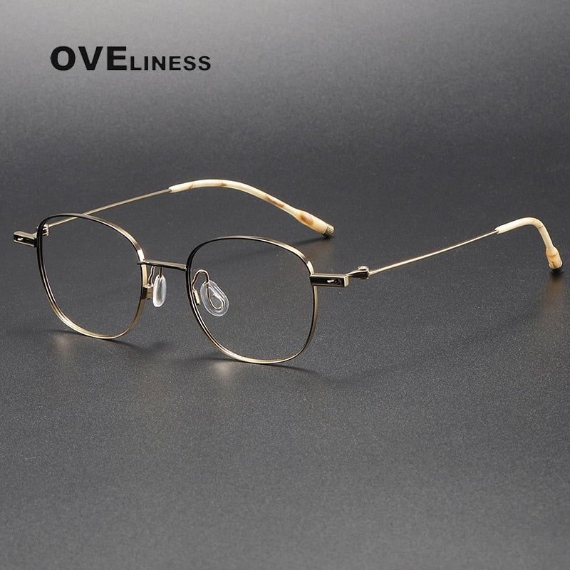 Oveliness Unisex Full Rim Square Titanium Eyeglasses 8202303 Full Rim Oveliness   