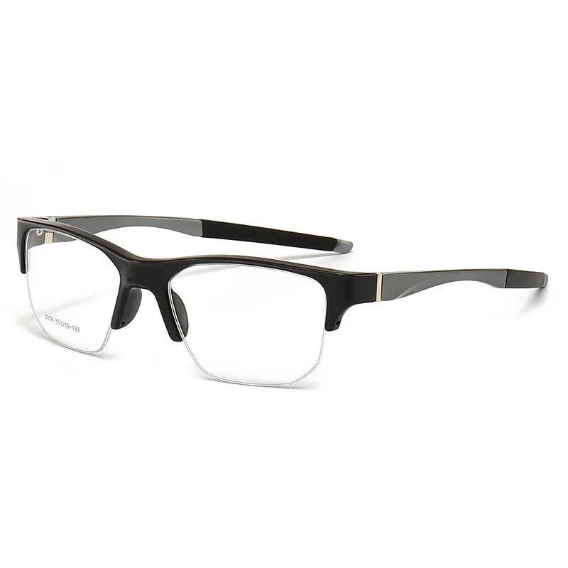 Muzz 58560 men's semi rim sports prescription eyeglasses — view 17
