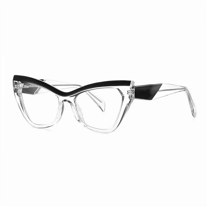 Ralferty Women's Full Rim Oval Cat Eye Thick Acetate Eyeglasses 882198
