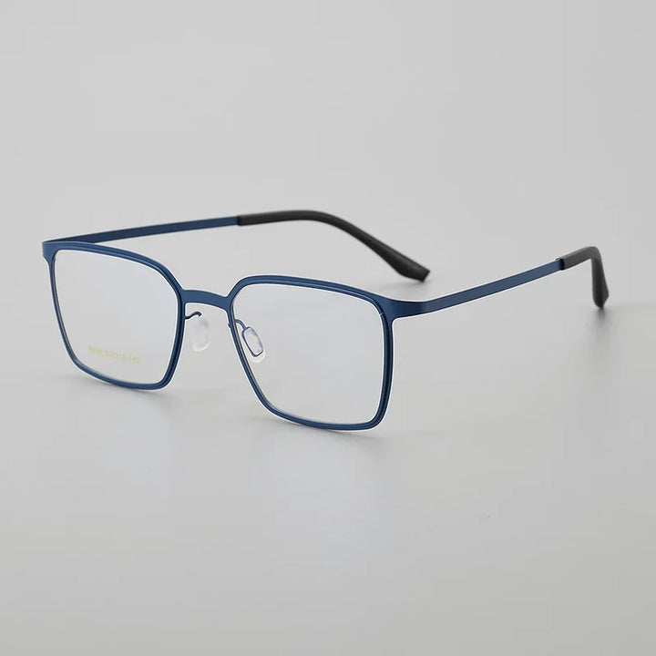 Hewei Unisex Full Rim Square Cat Eye Titanium Eyeglasses 6690 Full Rim Hewei blue  