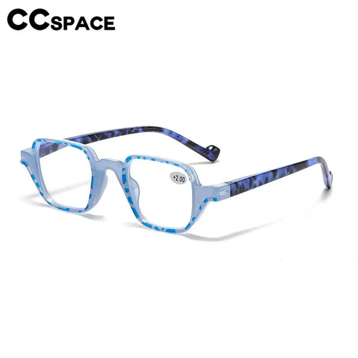 CCspace Women's Full Rim Square Polycarbonate Reading Glasses 57527 Reading Glasses CCSpace   