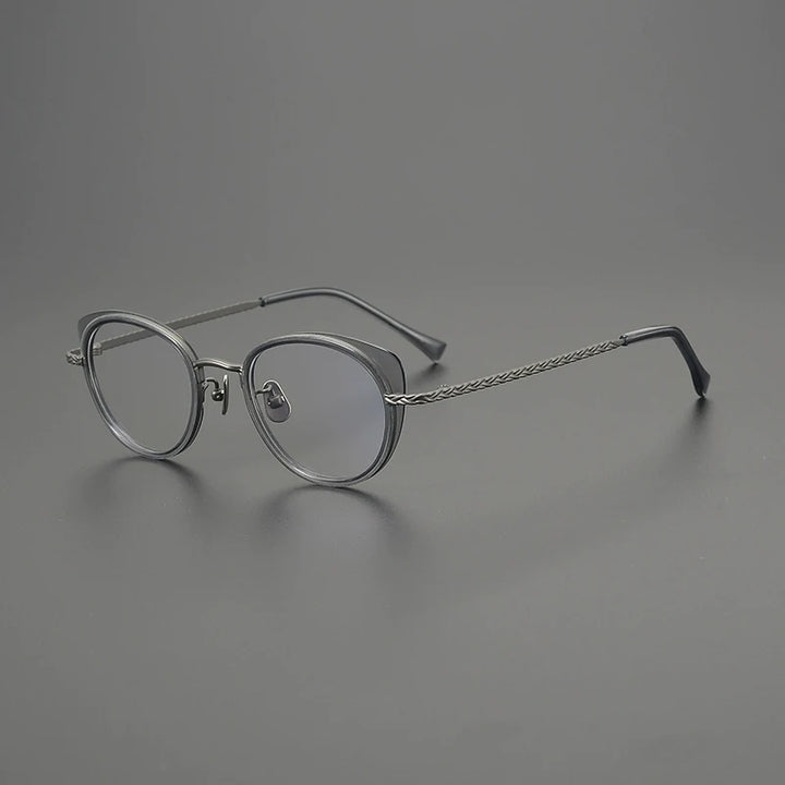 Gatenac Unisex Full Rim Oval Square Acetate Eyeglasses G9001