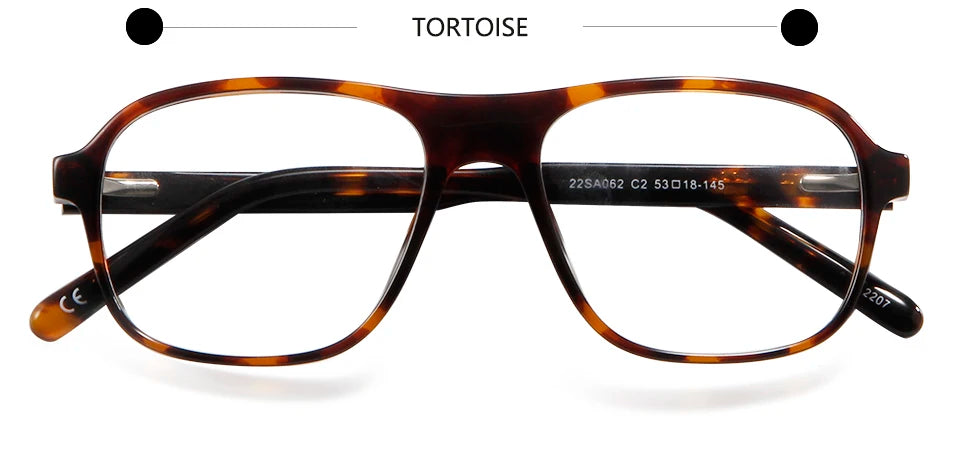 Esnbie Unisex Full Rim Square Oval Acetate Eyeglasses 220621