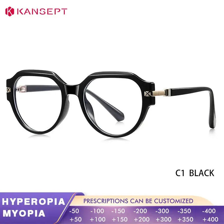 Kansept Unisex Full Rim Oval Tr 90 Frames 052520 FuzWeb