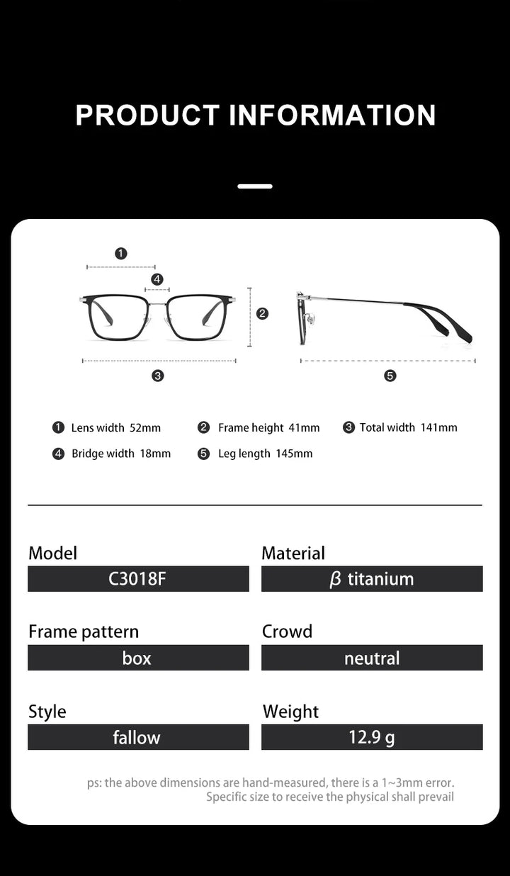 Vicky Unisex Full Rim Square Tr 90 Titanium Reading Glasses 530182