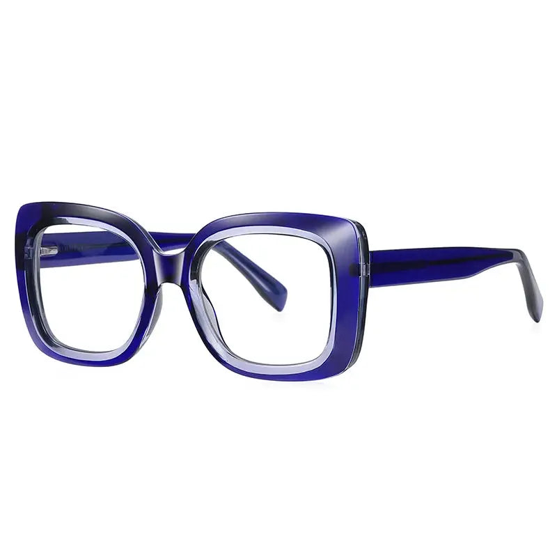 Vicky Women's Full Rim Large Square TR90 and Alloy Reading Glasses 2171 — view 2 | Vicky at FuzWeb