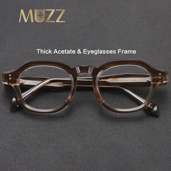 Muzz JM104rx unisex oval acetate prescription eyeglasses