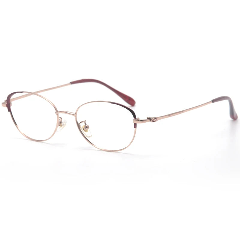 Muzz 35176 women's IP titanium prescription eyeglasses — view 3
