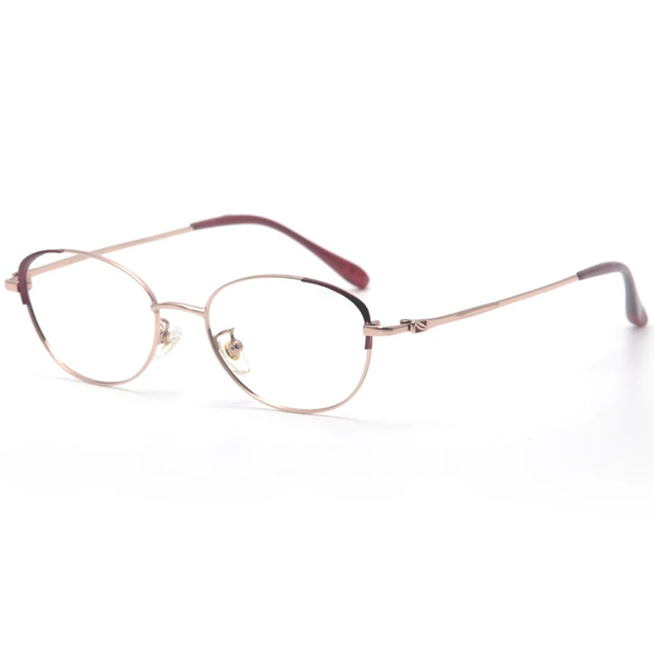 Muzz 35176 women's IP titanium prescription eyeglasses — view 3