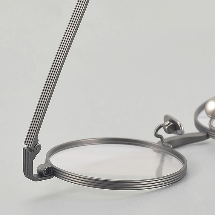 Muzz 116 unisex small round titanium prescription eyeglasses — view 8