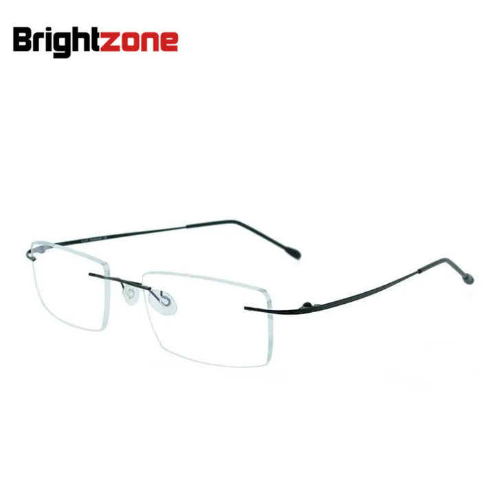 Brightzone Women's Rimless Square Screwless Titanium Eyeglasses 71213 Rimless Brightzone