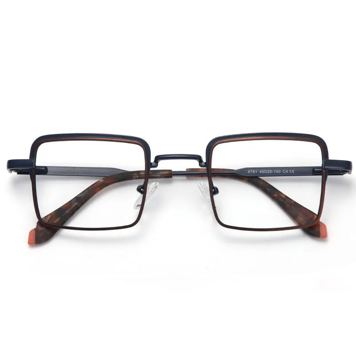 Muzz Unisex Full Rim Square Acetate Titanium Eyeglasses 87814