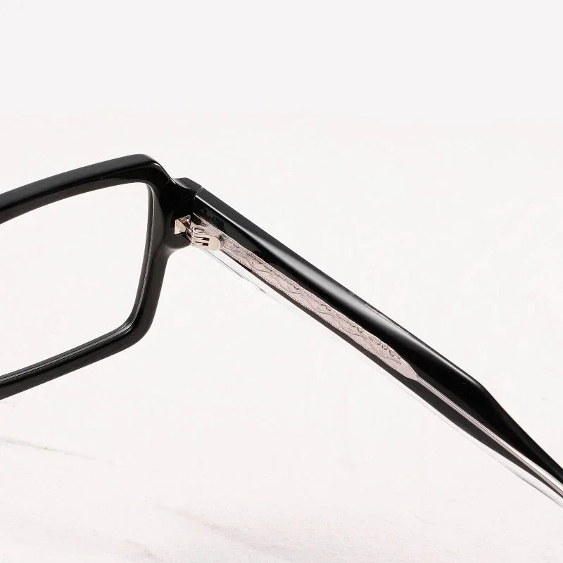 Muzz JMM78RX men's rectangle acetate prescription eyeglasses — view 3