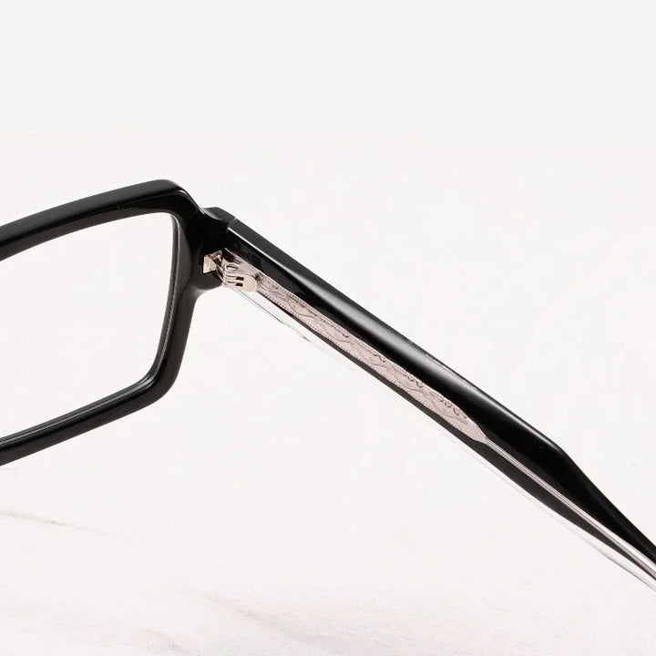 Muzz JMM78RX men's rectangle acetate prescription eyeglasses — view 3
