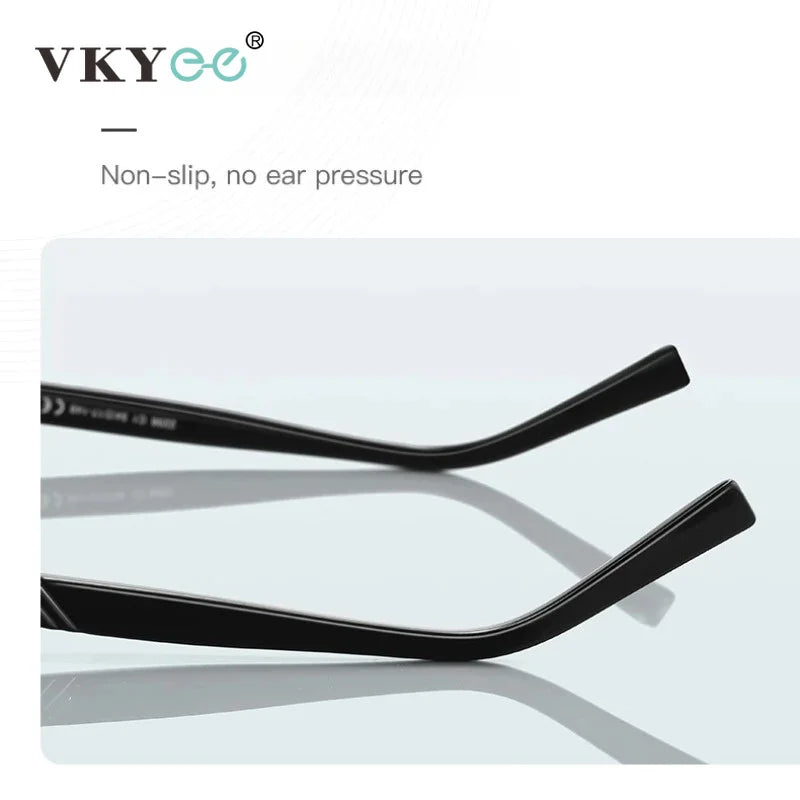 Vicky Unisex Full Rim Brow Line Square Blue Light Prescription Eyeglasses PFD2296 - view 5