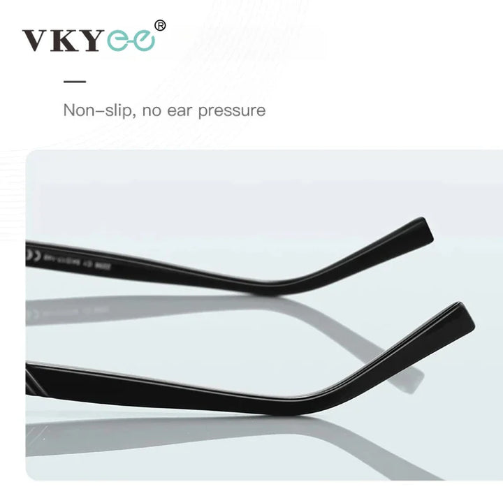 Vicky Unisex Full Rim Brow Line Square Blue Light Prescription Eyeglasses PFD2296 - view 5