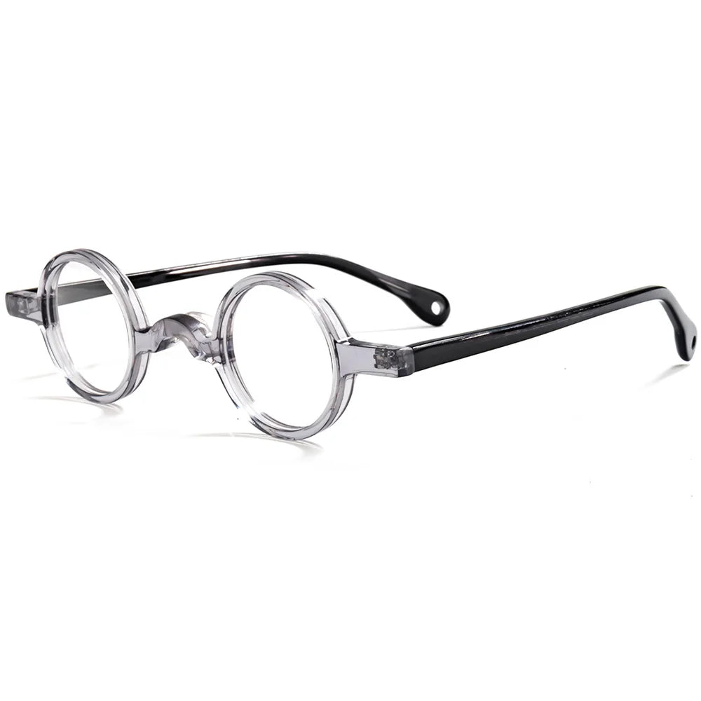 Cubojue Women's Full Rim Round Acetate Reading Glasses 13835