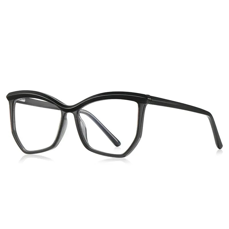 Vicky Unisex Full Rim Square Tr 90 Stainless Steel Reading Glasses 2161.