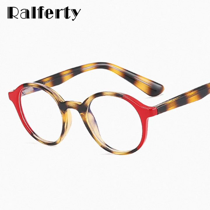 Ralferty Unisex Youth's Full Rim Round Acetate Eyeglasses R992 Full Rim Ralferty   