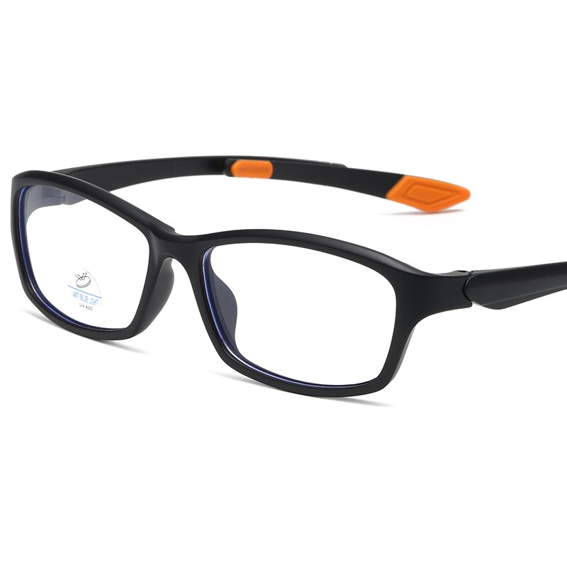 Reven Jate Men's Full Rim Rectangle Polycarbonate Sport Eyeglasses 81300 Full Rim Reven Jate C2  