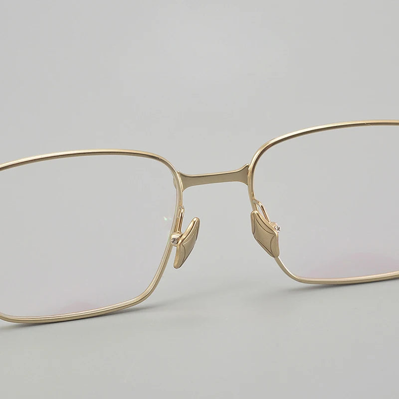 Muzz Unisex Full Rim Square Ip Plated Titanium Eyeglasses Bab82 Full Rim Muzz   