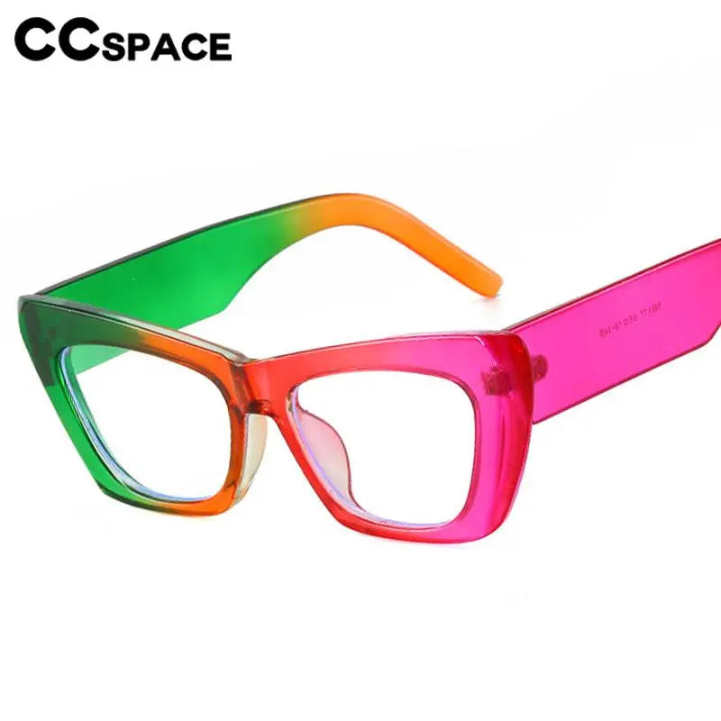 CCspace Women's Full Rim Cat Eye Plastic Eyeglasses 56897 Full Rim CCspace   