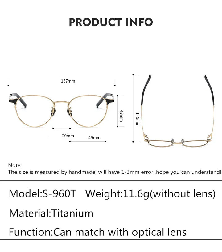 Aimee Unisex Full Rim Oval Square Titanium Eyeglasses 19960 Full Rim Aimee   