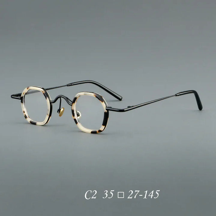 CCspace Women's Full Rim Round Acetate Alloy Reading Glasses 310888
