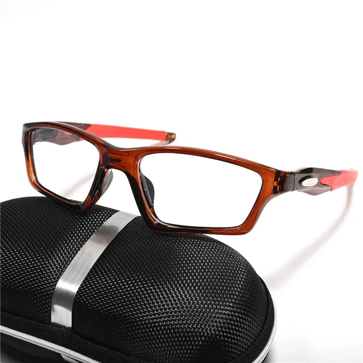 Cubojue Women's Full Rim Polygon Square Tr 90 Titanium Eyeglasses 18031