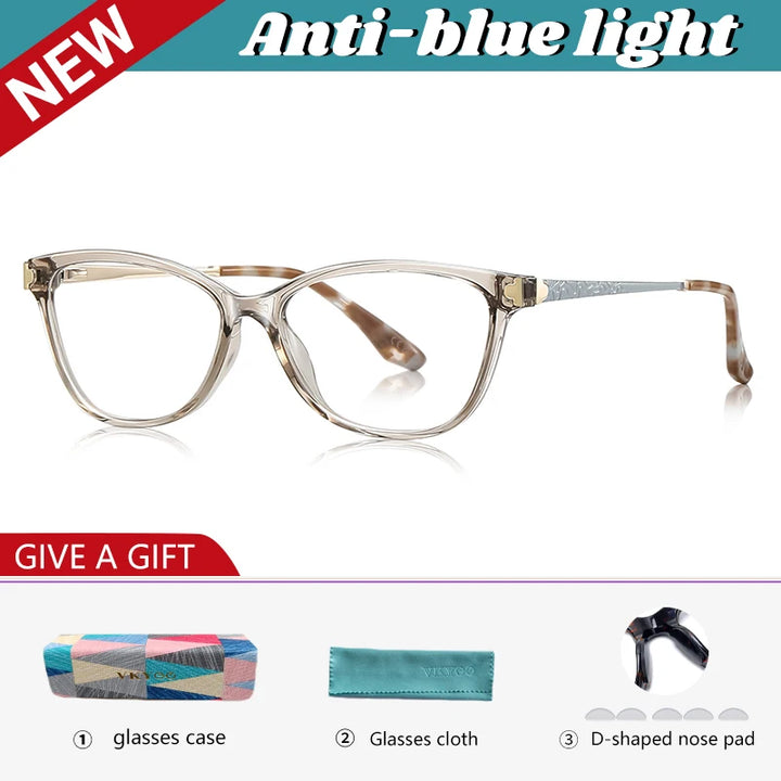 Vicky Women's Full Rim Square Cat Eye Reading Glasses 77231