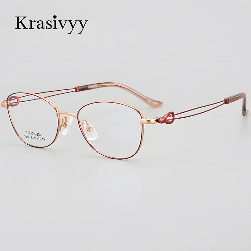 Krasivyy Women's Full Rim Oval Round Square Eyeglasses 443014 Full Rim Krasivyy   