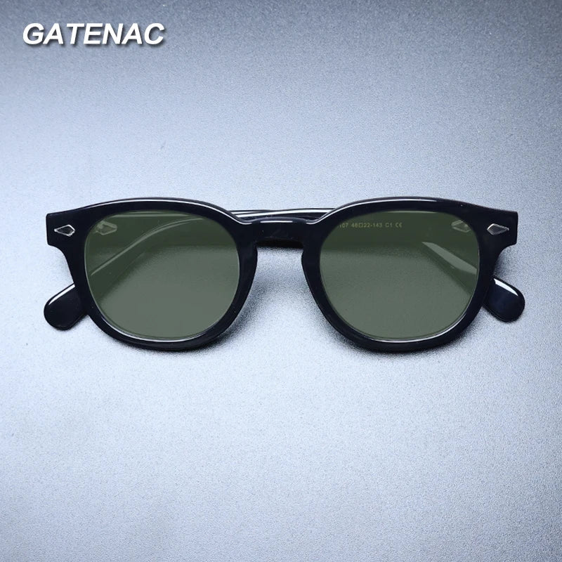 Gatenac Unisex Full Rim Square Polarized Acetate Sunglasses Mo14  FuzWeb    