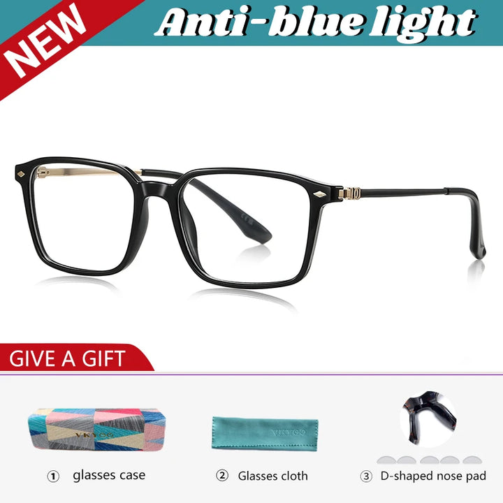 Vicky Women's Full Rim Square Tr 90 Alloy Reading Glasses 77238