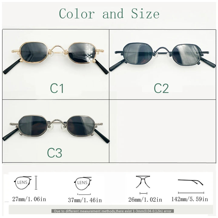 Yujo Women's Full Rim Polygon Square Alloy Eyeglasses Flip Out Sunglasses 14135