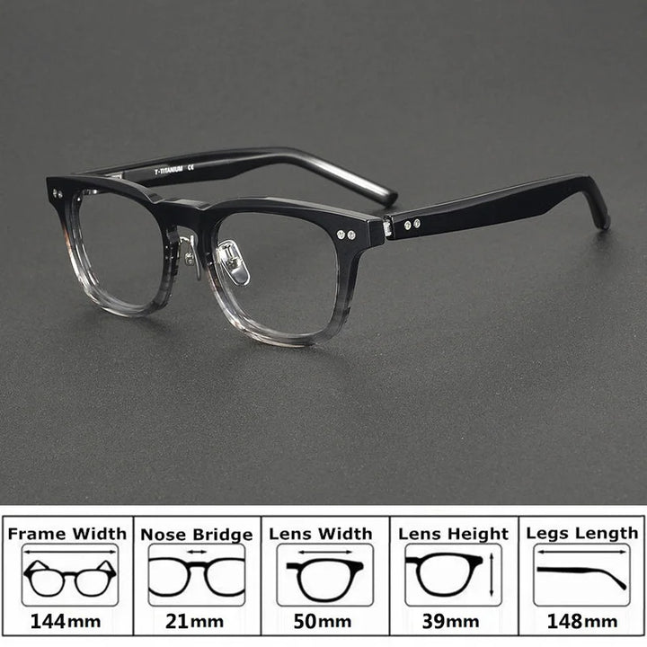 Bobbie Unisex Full Rim Square Acetate Eyeglasses NP-161