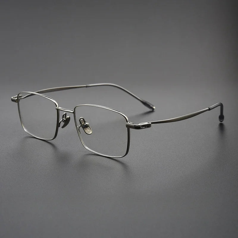 Yimaruili Women's Full Rim Square Titanium Eyeglasses 78947