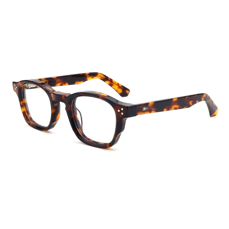 Gatenac Unisex Full Rim Brow Line Square Acetate Eyeglasses G66302