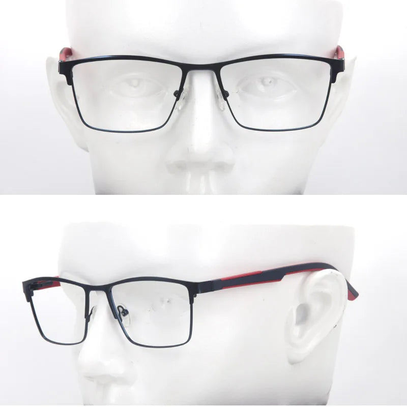 Muzz 8810 men's square alloy sports prescription eyeglasses — view 6