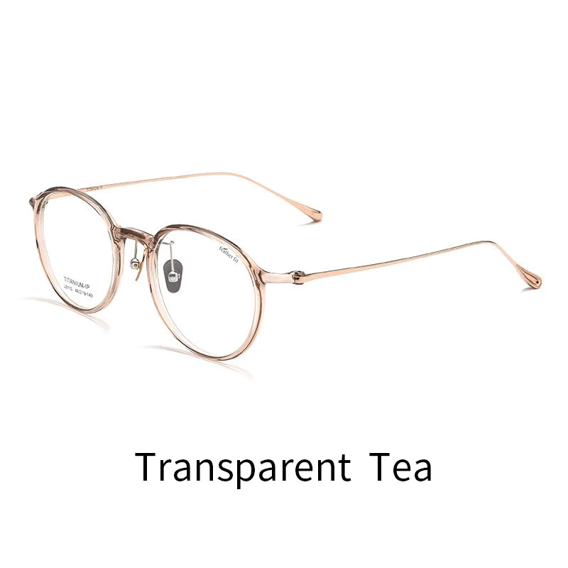Xbora Women's Full Rim Round Tr 90 Titanium Eyeglasses 91107
